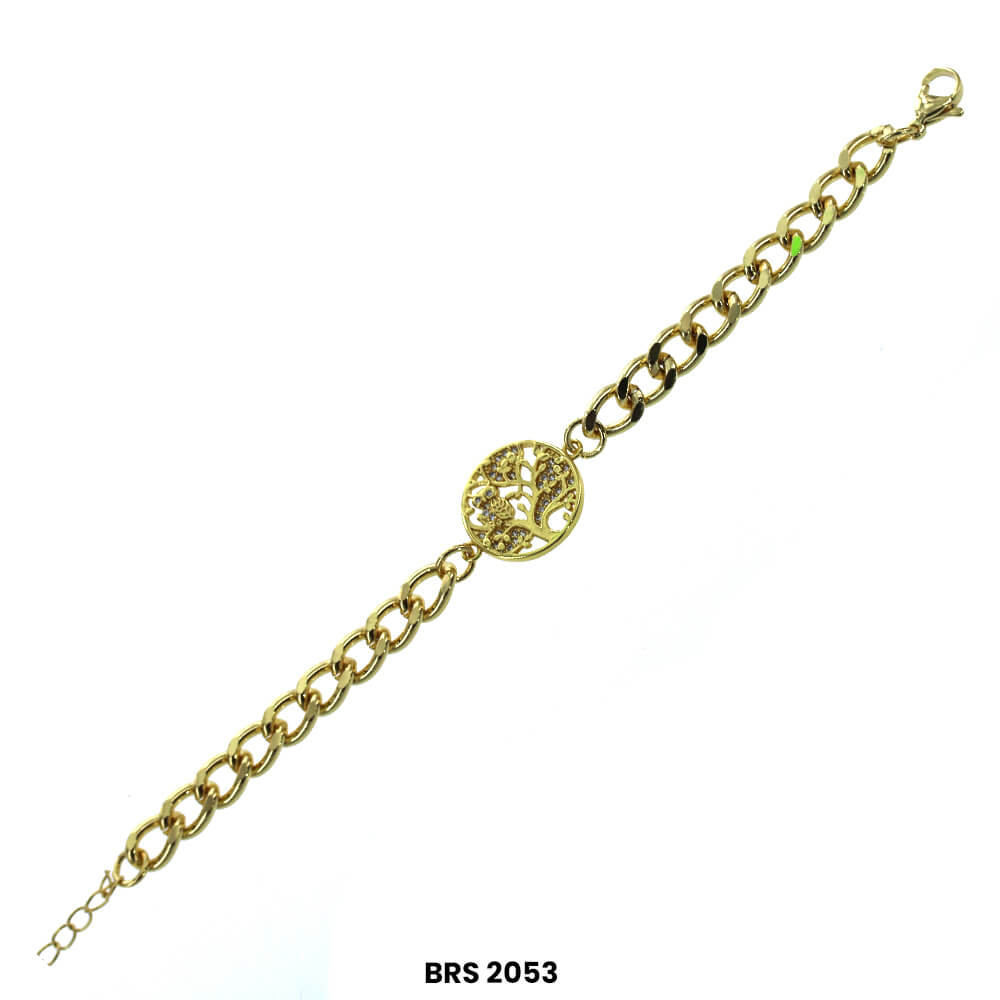 Pulsera Ajustable Cadena Arbol De La Vida BRS 2053