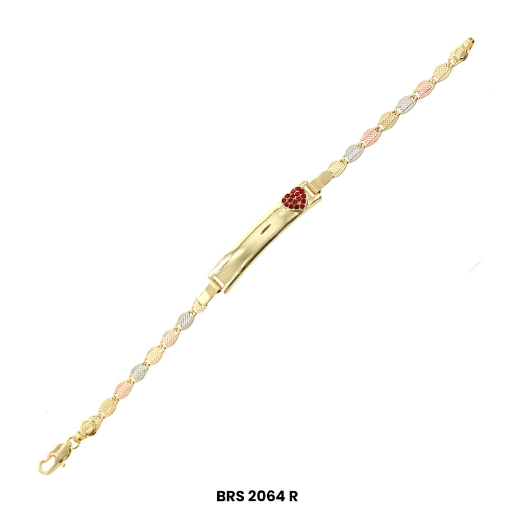 Pulsera Corazón Tricolor BRS 2064 R