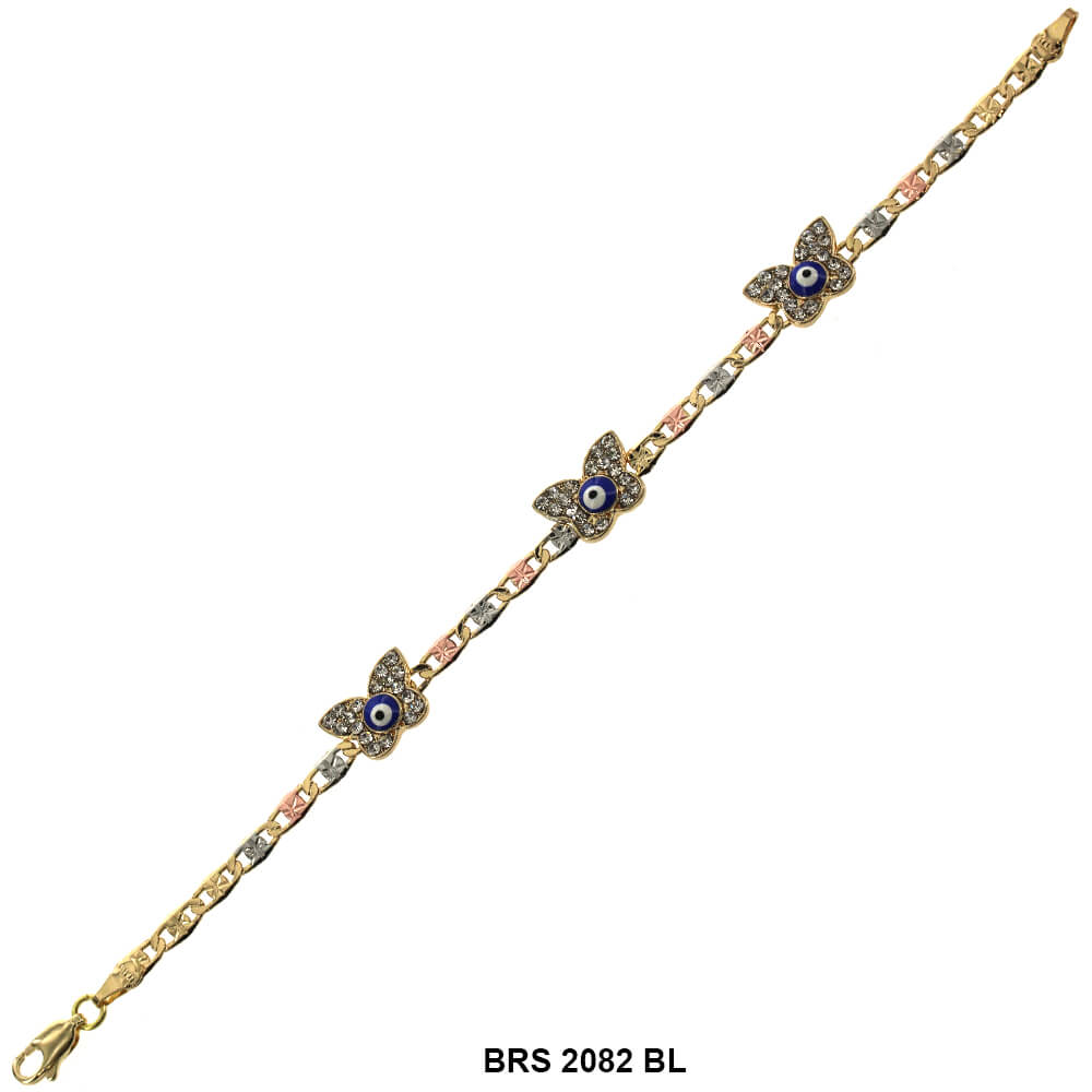 Evil Eye Tri Color Bracelet BRS 2082 BL