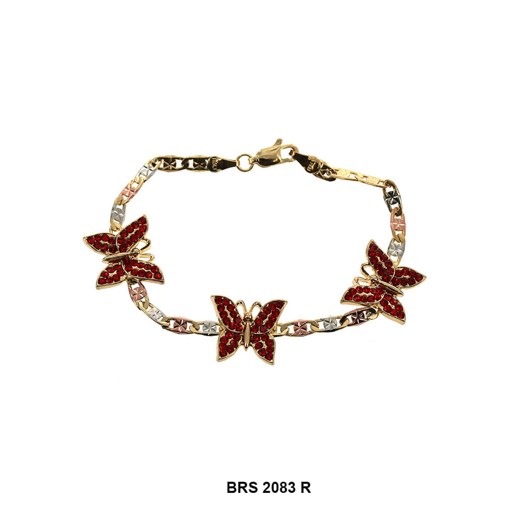 Pulsera Mariposa Tricolor BRS 2083 R