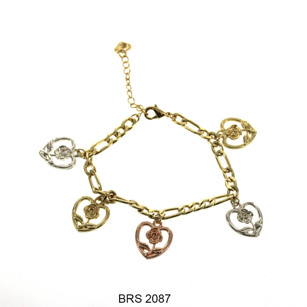 Pulsera Corazones Figaro BRS 2087