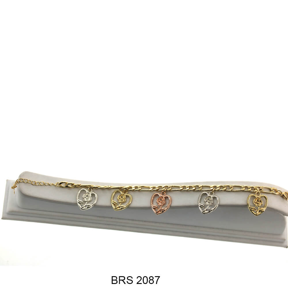 Pulsera Corazones Figaro BRS 2087