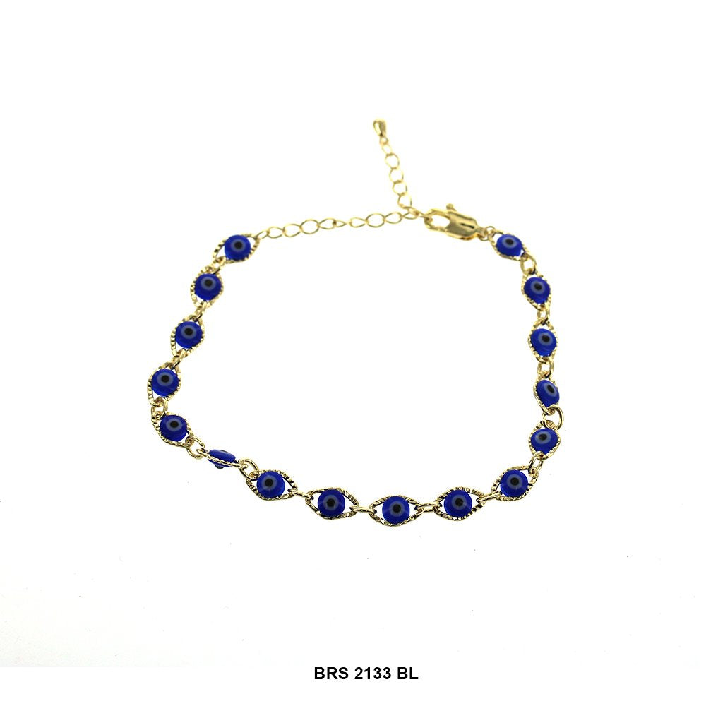 Evil Eye Diamond Cut Bracelets BRS 2133 BL