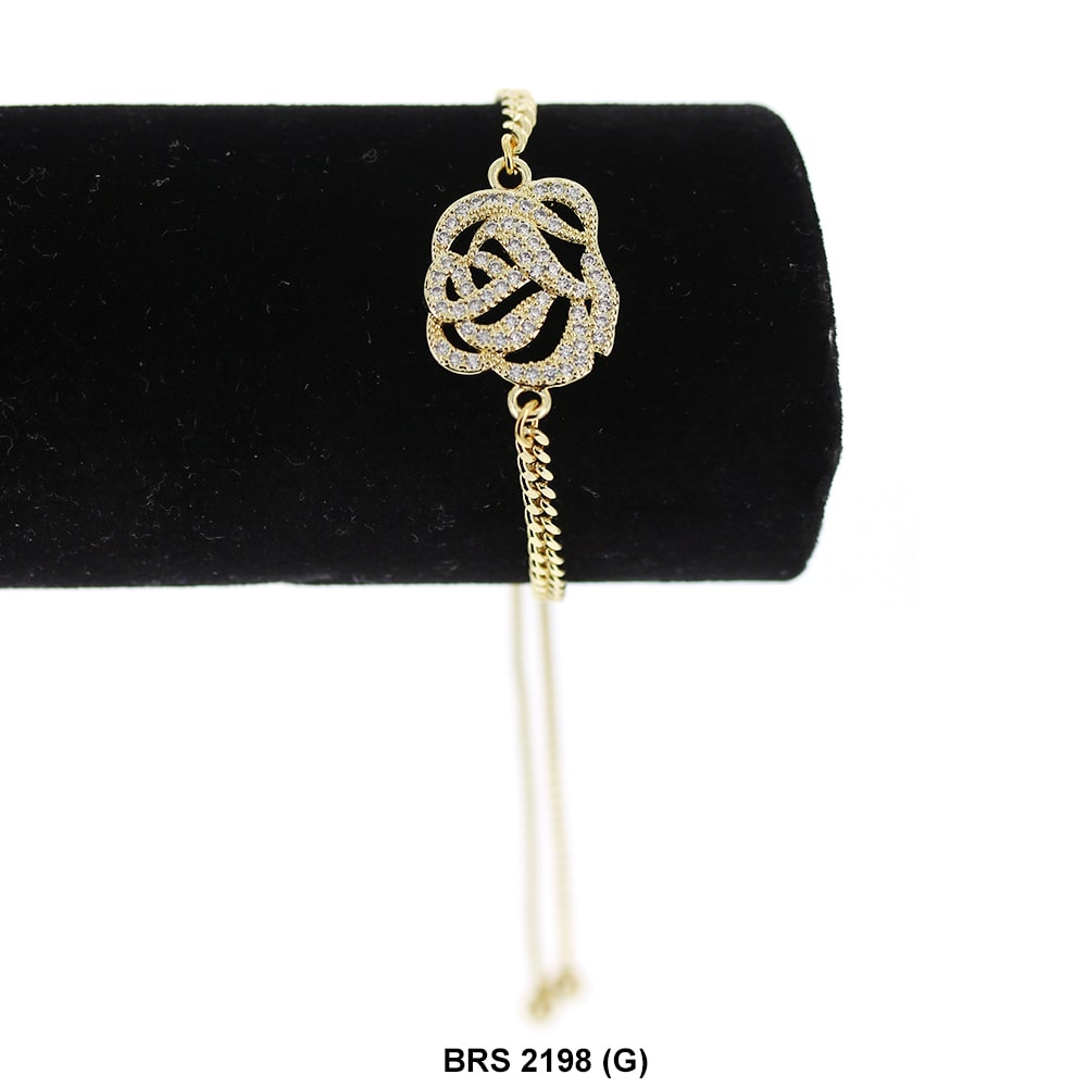 Pulsera Ajustable Flor BRS 2198 G