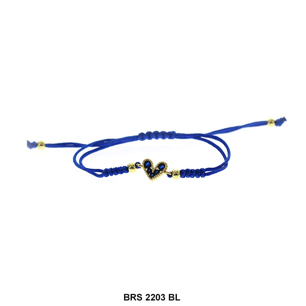 Pulsera Hilo Corazón BRS 2203 BL