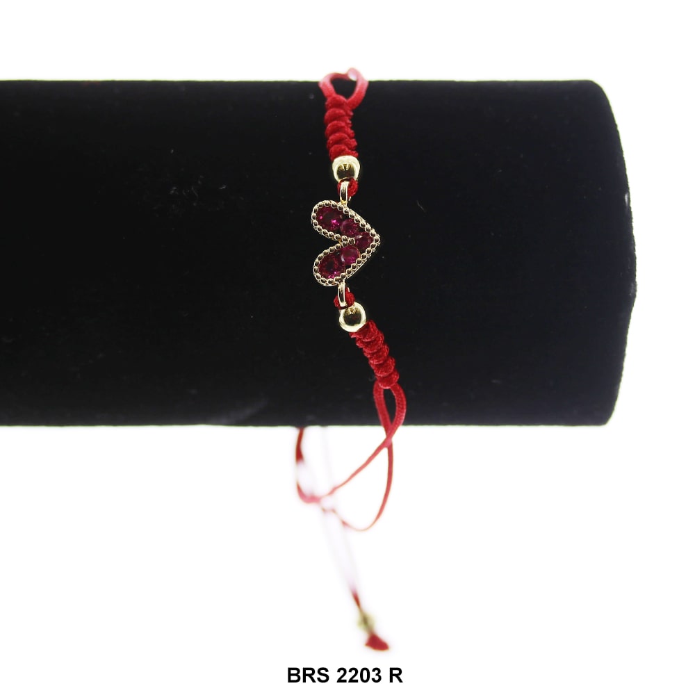 Pulsera Corazón Hilo BRS 2203 R