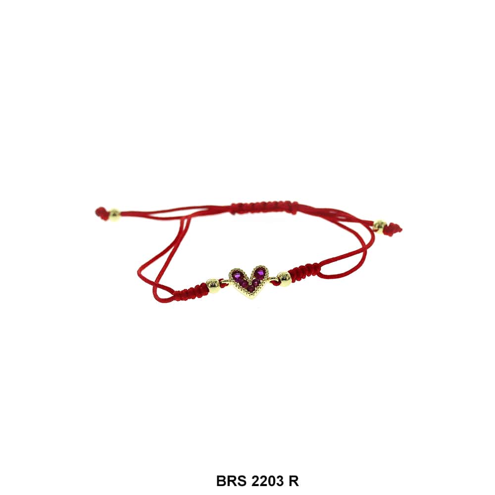 Pulsera Corazón Hilo BRS 2203 R