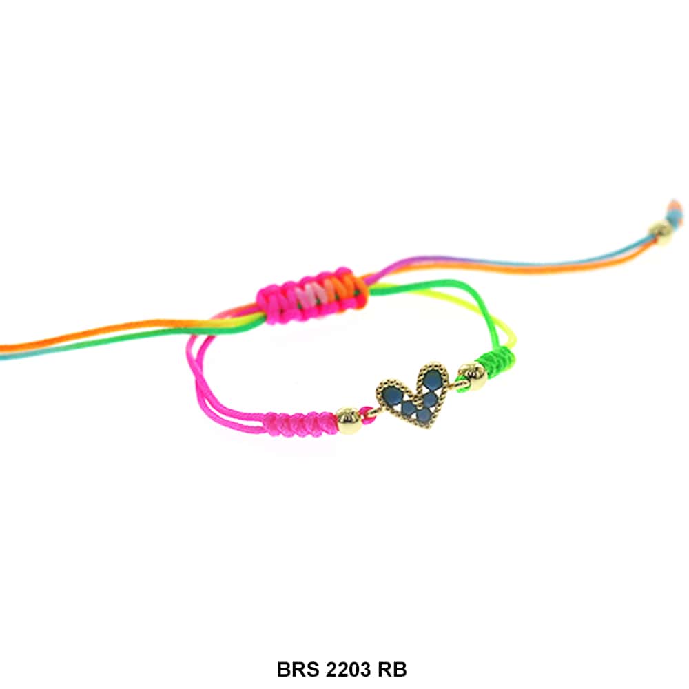 Pulsera Corazón Hilo BRS 2203 RB