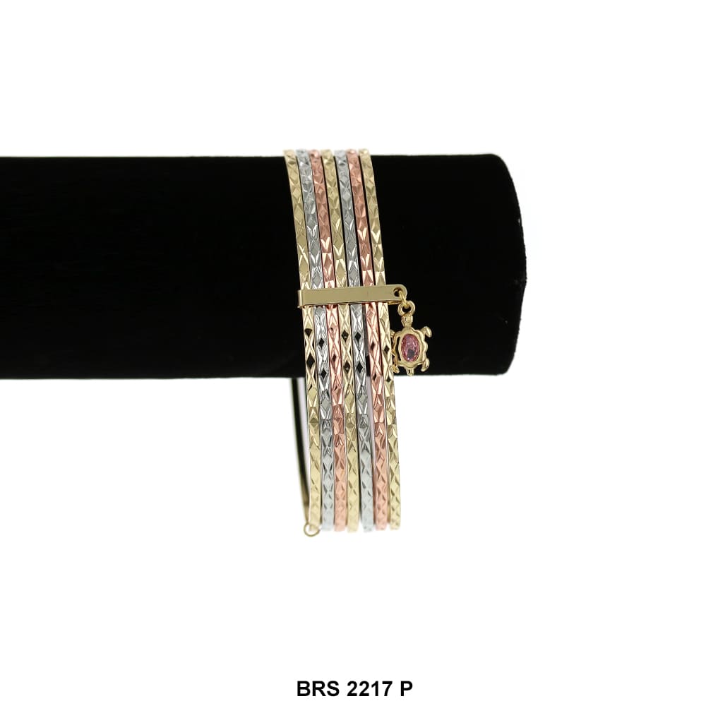Turtle Day Seminario Bangle Bracelet BRS 2217 P – Kaashusa