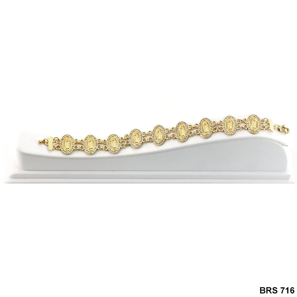 Guadalupe Full Stones Bracelet White BRS 716