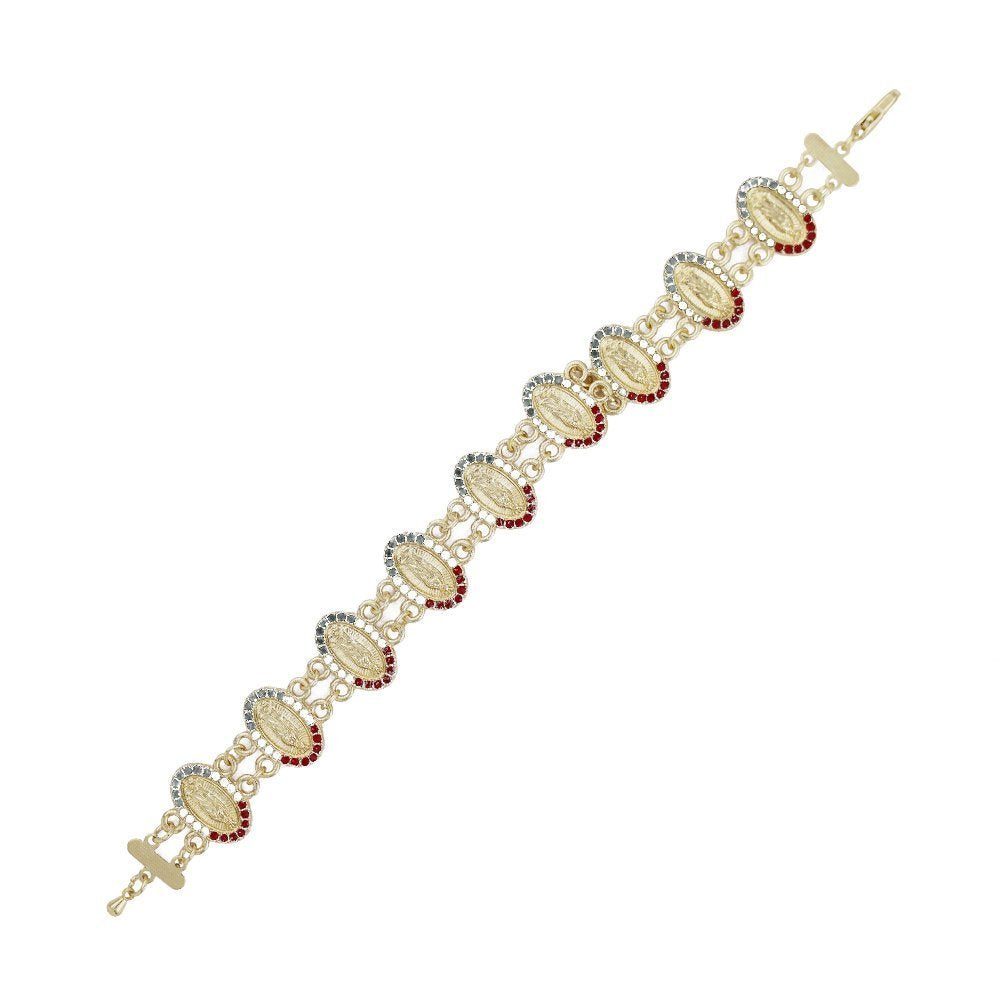 Guadalupe Oval Full Stones Bracelet BRS 718