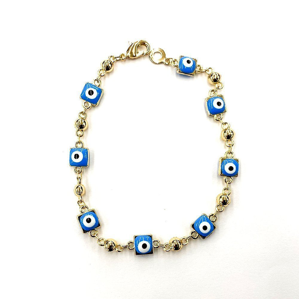 Pulsera Cuadrada Mal de Ojo BRS 806