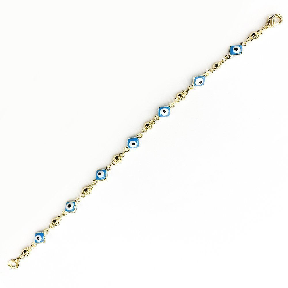 Pulsera Diamond Square Evil Eye BRS 810