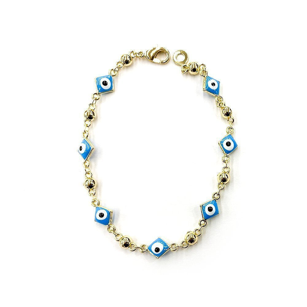 Pulsera Diamond Square Evil Eye BRS 810