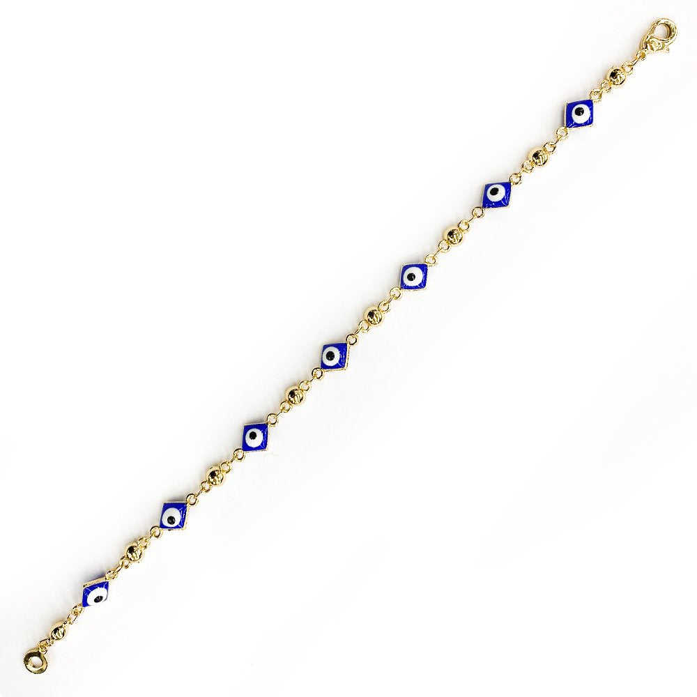 Pulsera Diamond Square Evil Eye BRS 811