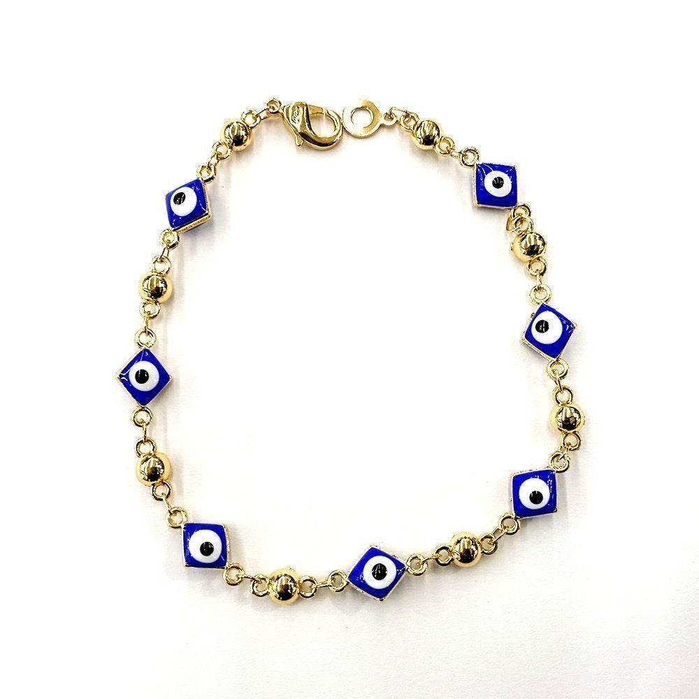 Pulsera Diamond Square Evil Eye BRS 811