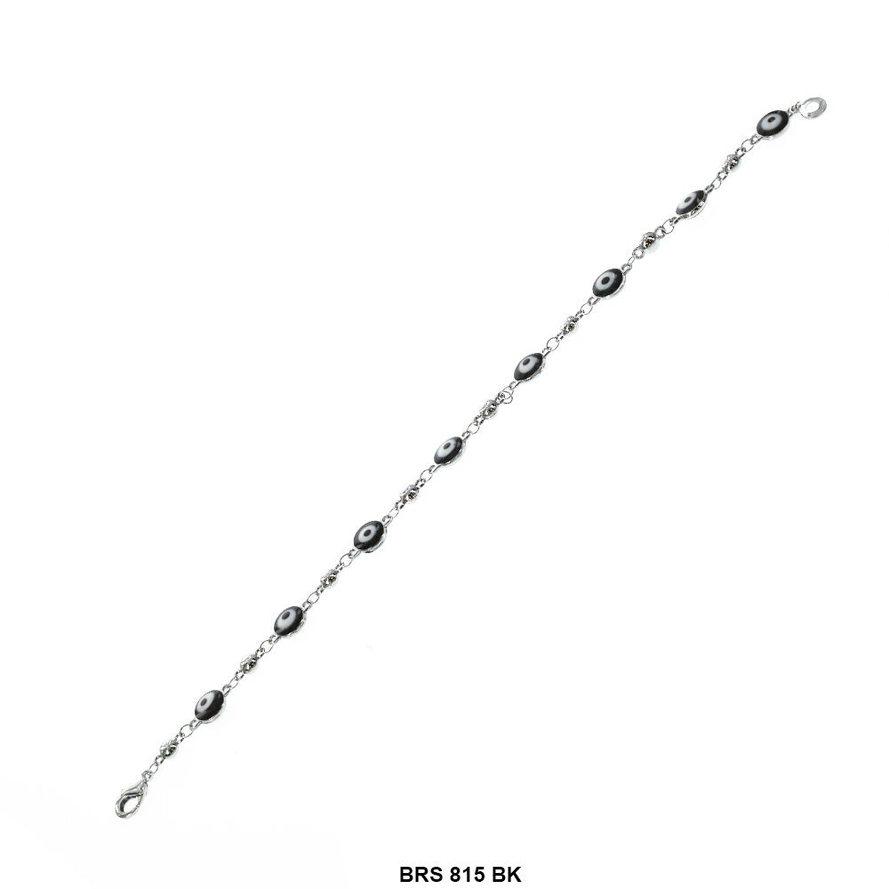 Round Evil Eye Bracelet BRS 815 BK S