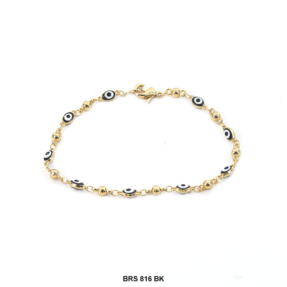 Pulsera Mal de Ojo Oval BRS 816 BK