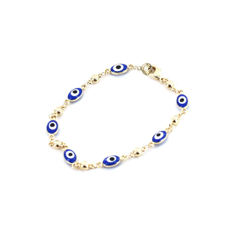 Pulsera Mal de Ojo Oval BRS 828 BL