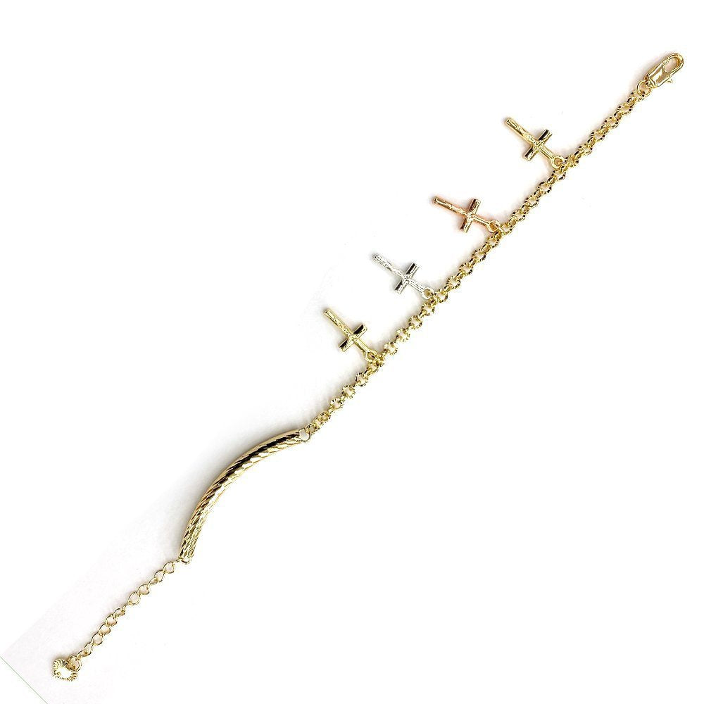 Pulsera Cruz Con Tubo BRS 834