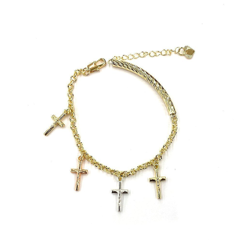 Pulsera Cruz Con Tubo BRS 834