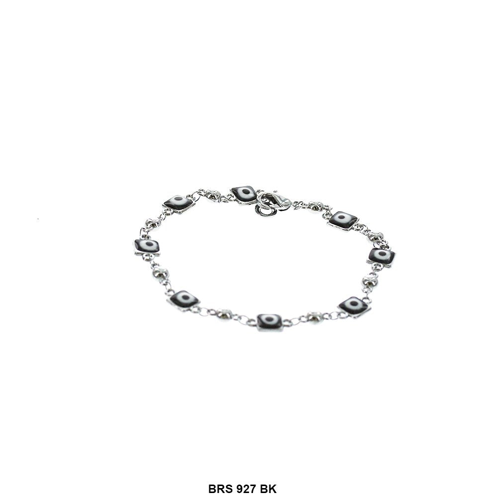 Square Evil Eye Bracelet BRS 927 BK S