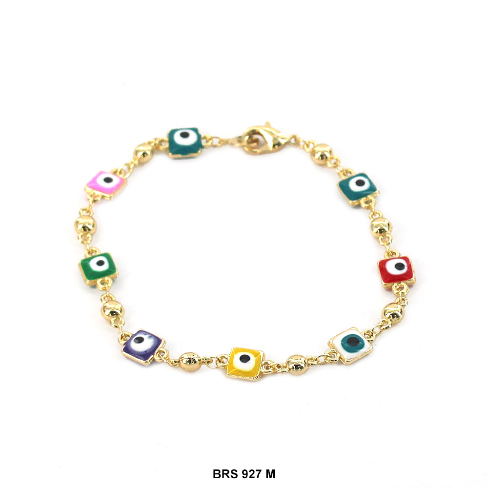 Square Evil Eye Bracelet BRS 927 M