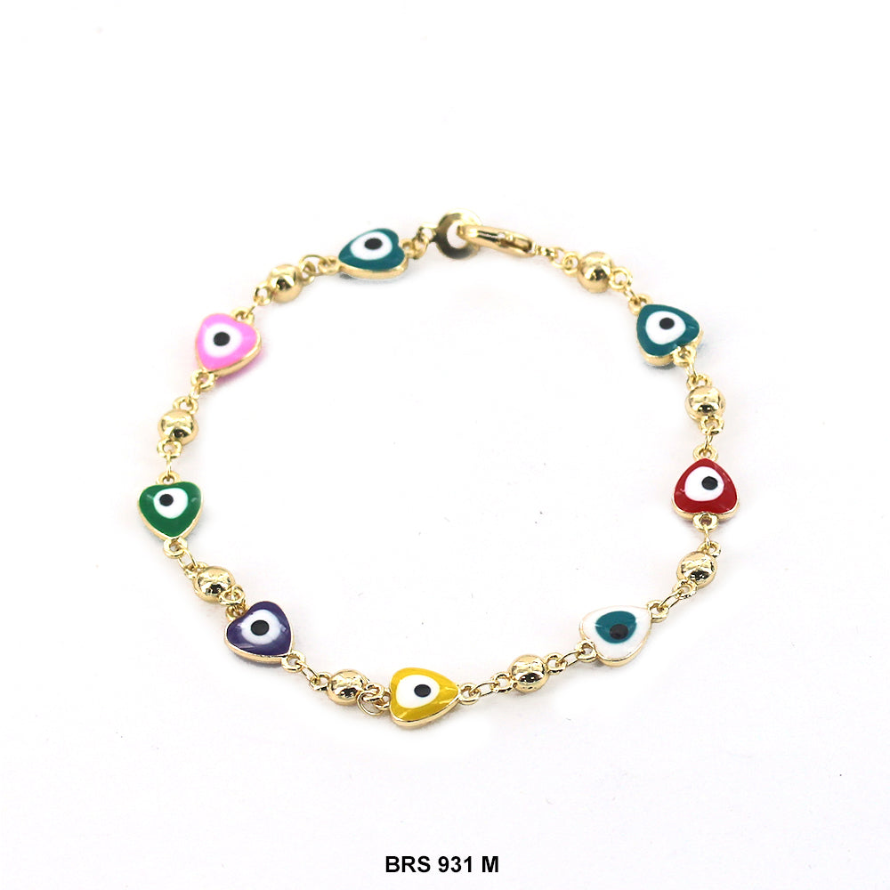 Pulsera Corazones Mal de Ojo BRS 931 M