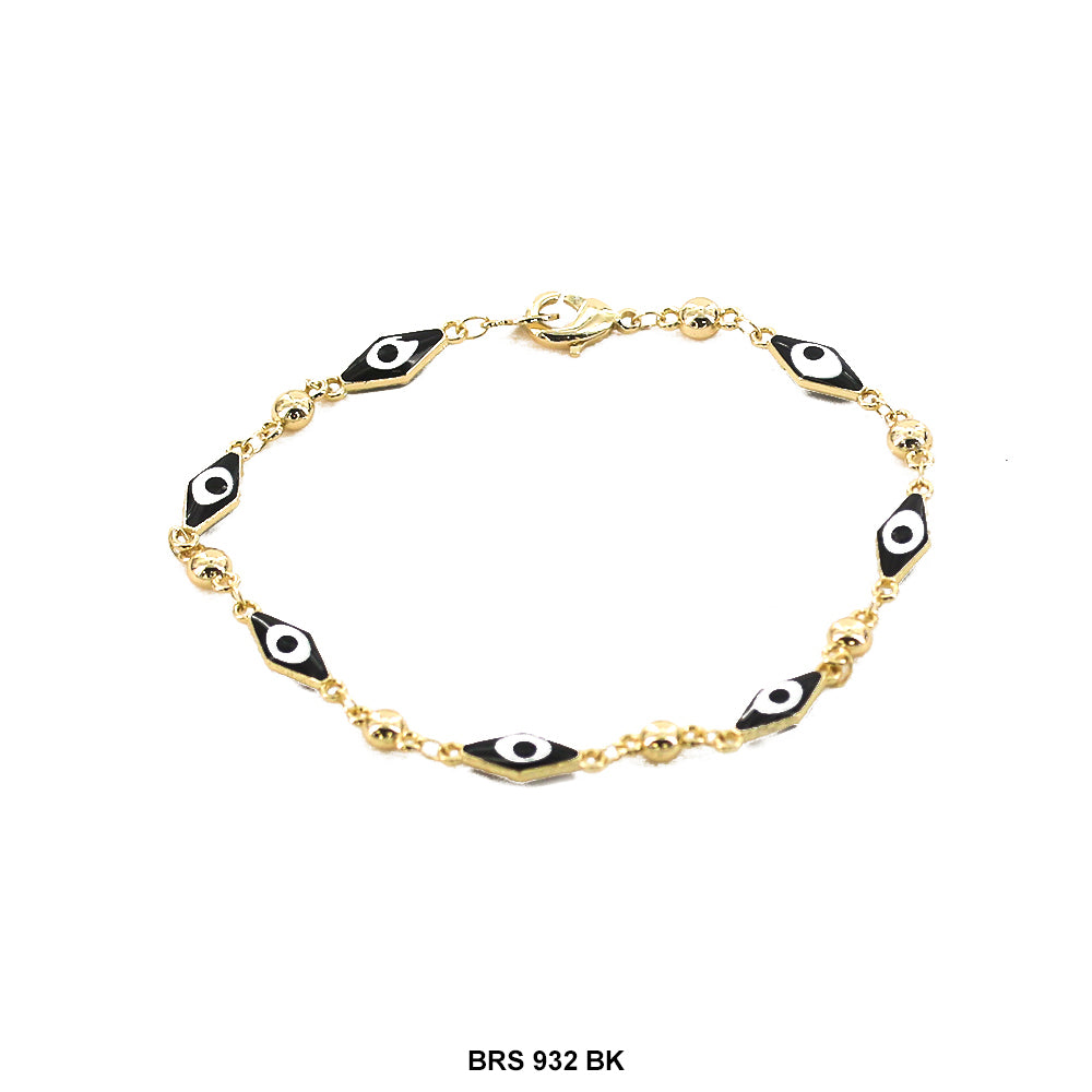 Diamond Evil Eye Bracelet BRS 932 BK