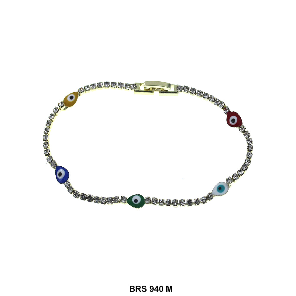 Tear Drop Evil Eye Bracelet BRS 940 M