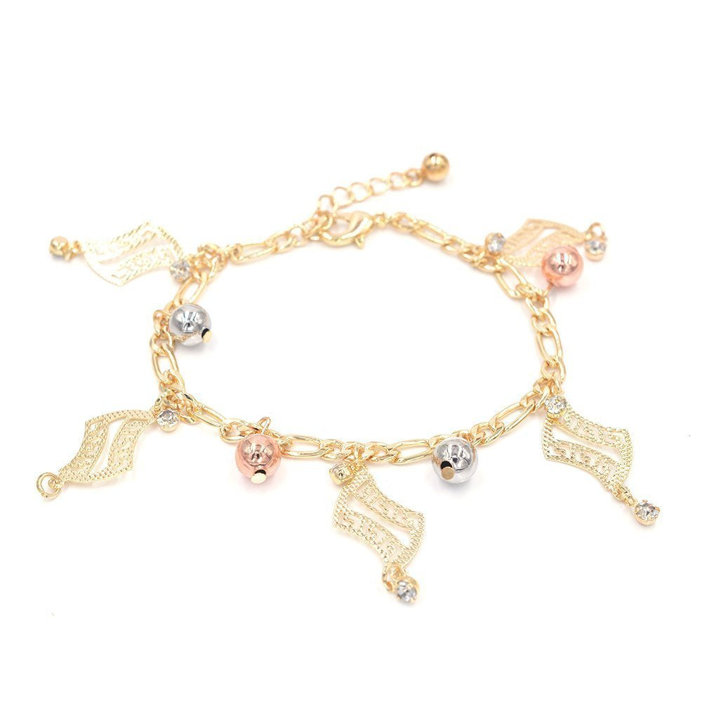 Beads And Charms Chunky Bracelet BRS 968