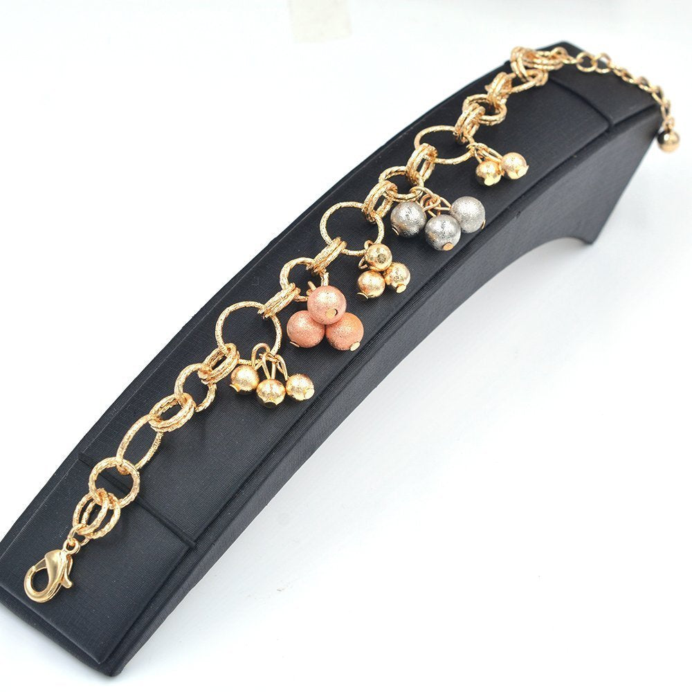 Beads And Charms Chunky Bracelet BRS 974