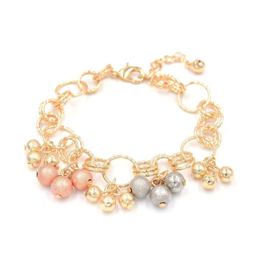 Beads And Charms Chunky Bracelet BRS 974