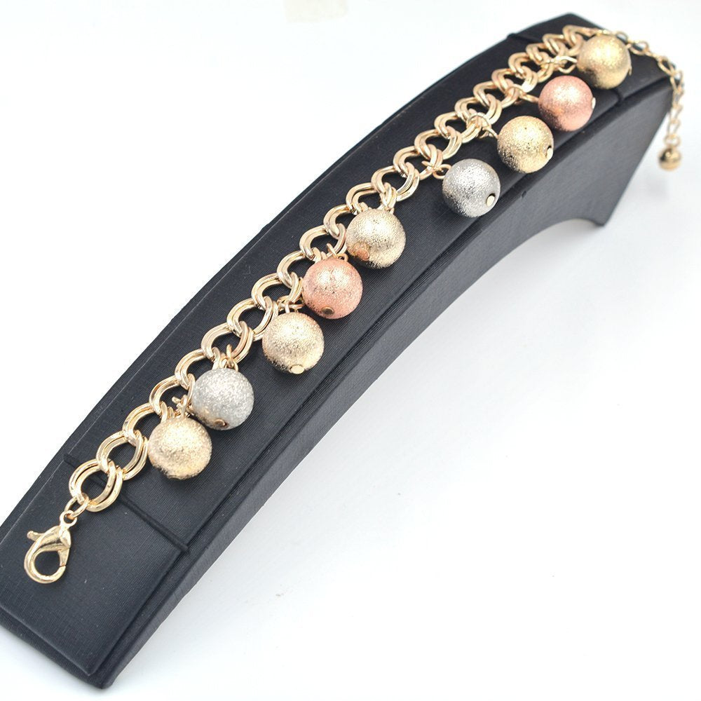 Beads And Charms Chunky Bracelet BRS 976