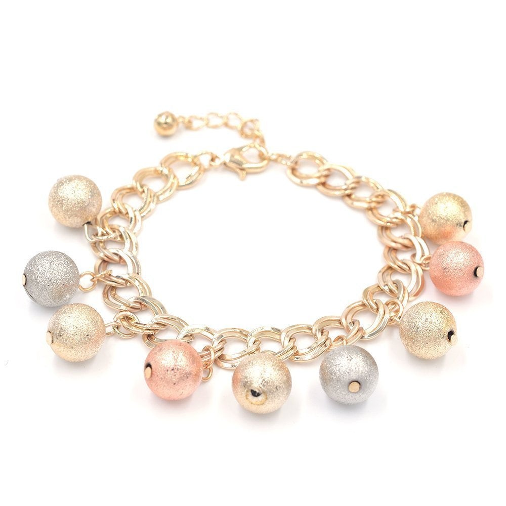 Beads And Charms Chunky Bracelet BRS 976