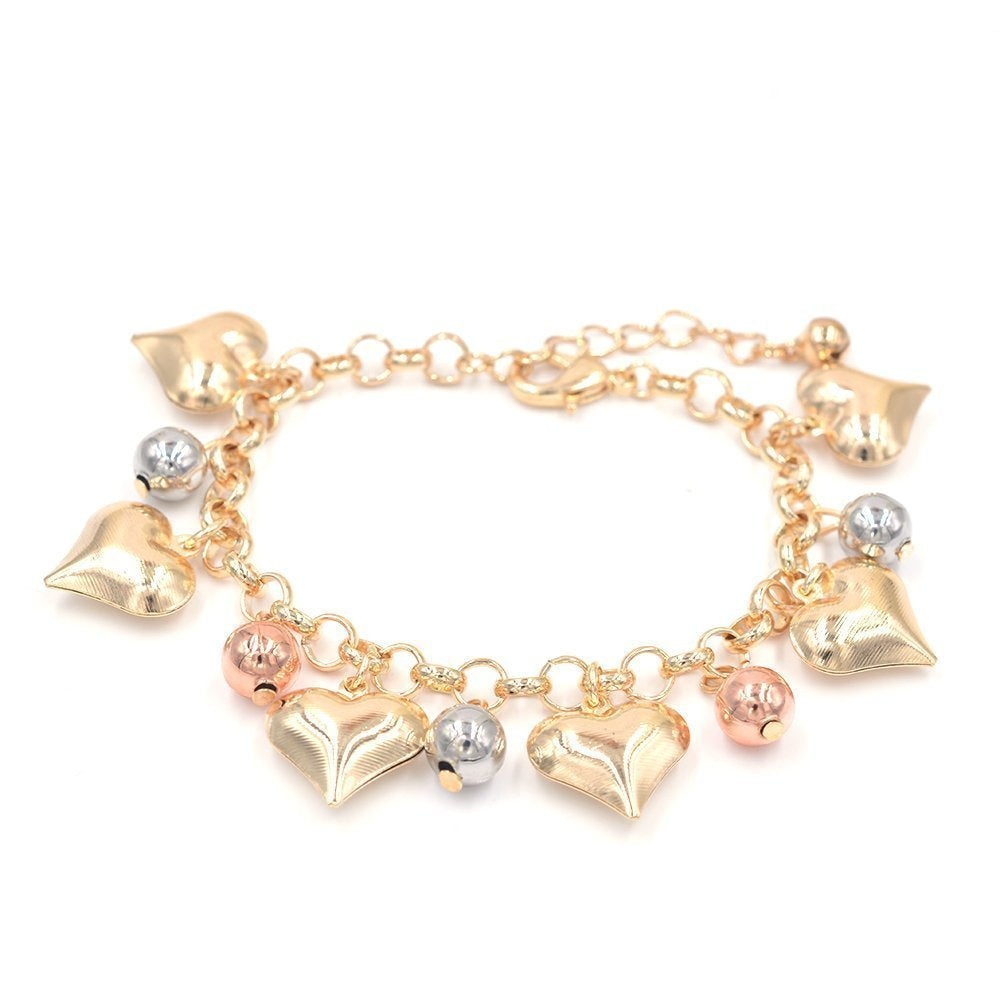 Beads And Charms Chunky Bracelet BRS 979