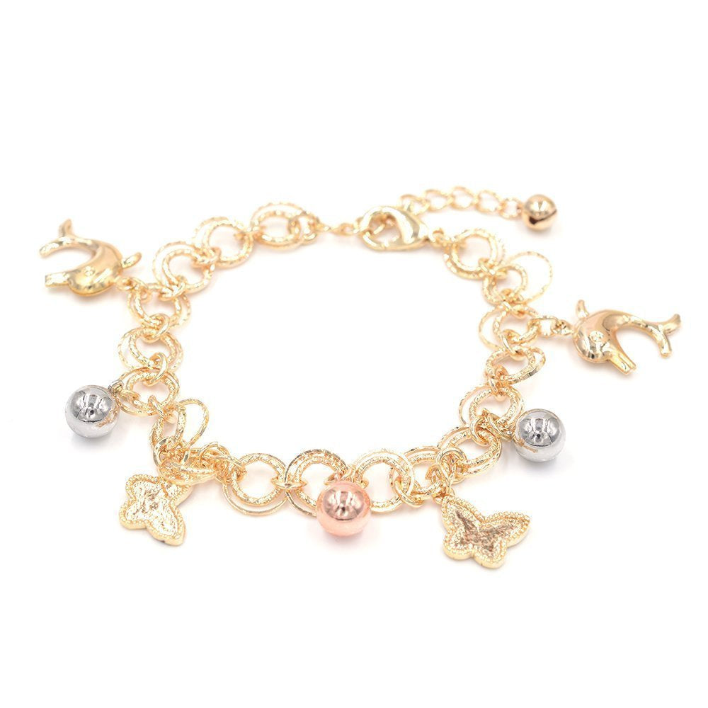 Butterfly And Dolphin Chunky Bracelet BRS 985