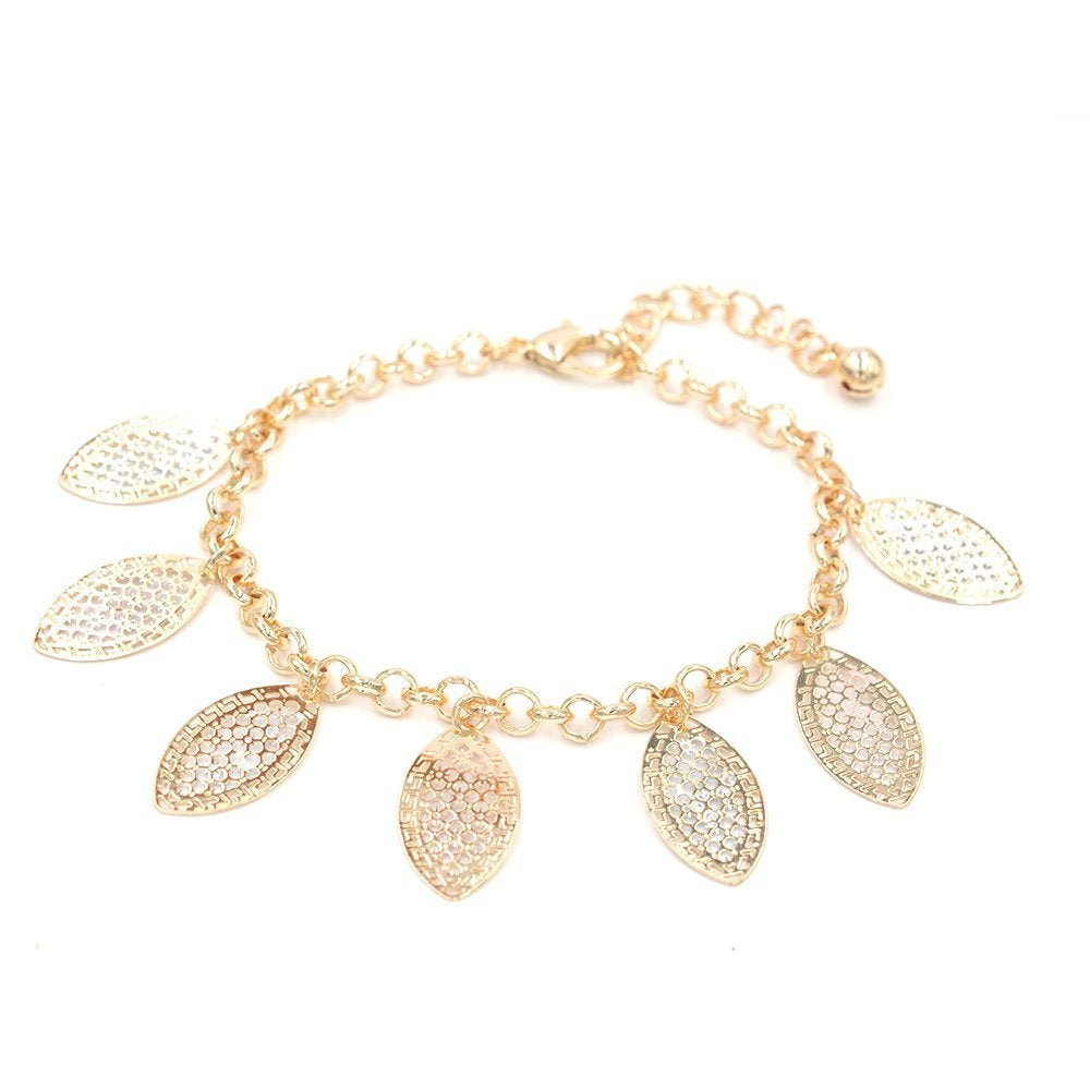 Leafs Charms Chunky Bracelet BRS 989