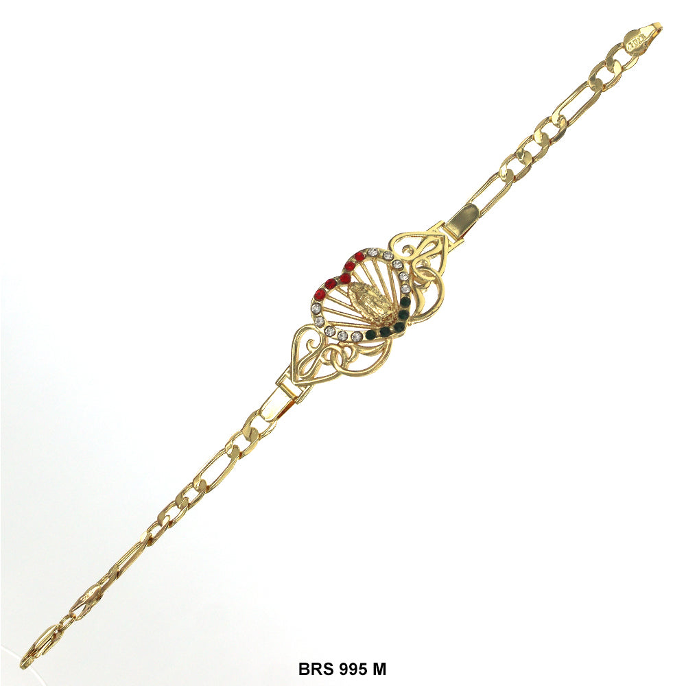 Guadalupe Corazón Figaro Pulsera BRS 995 M