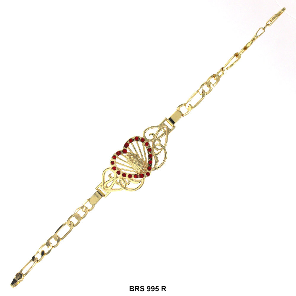 Guadalupe Corazón Figaro Pulsera BRS 995 R