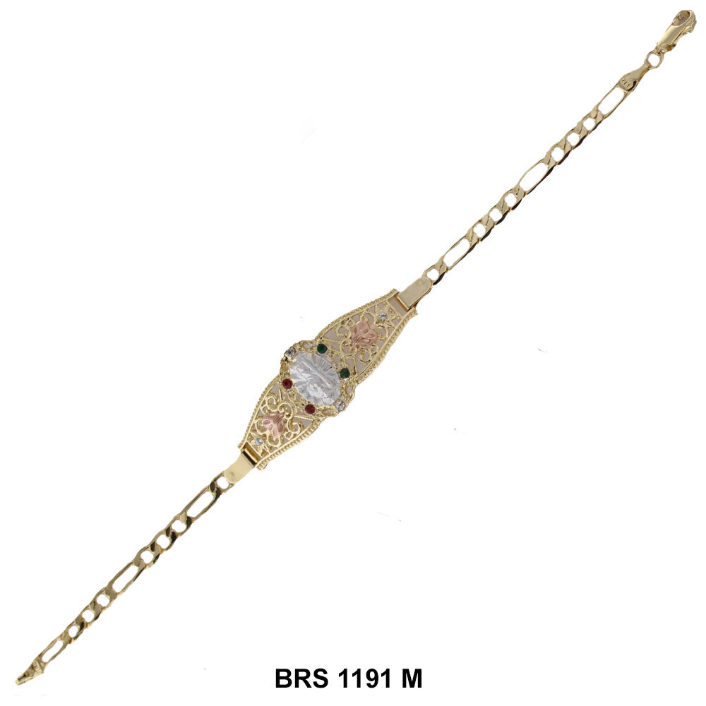 Pulsera Guadalupe Con Mariposa Figaro BRS 1191 M