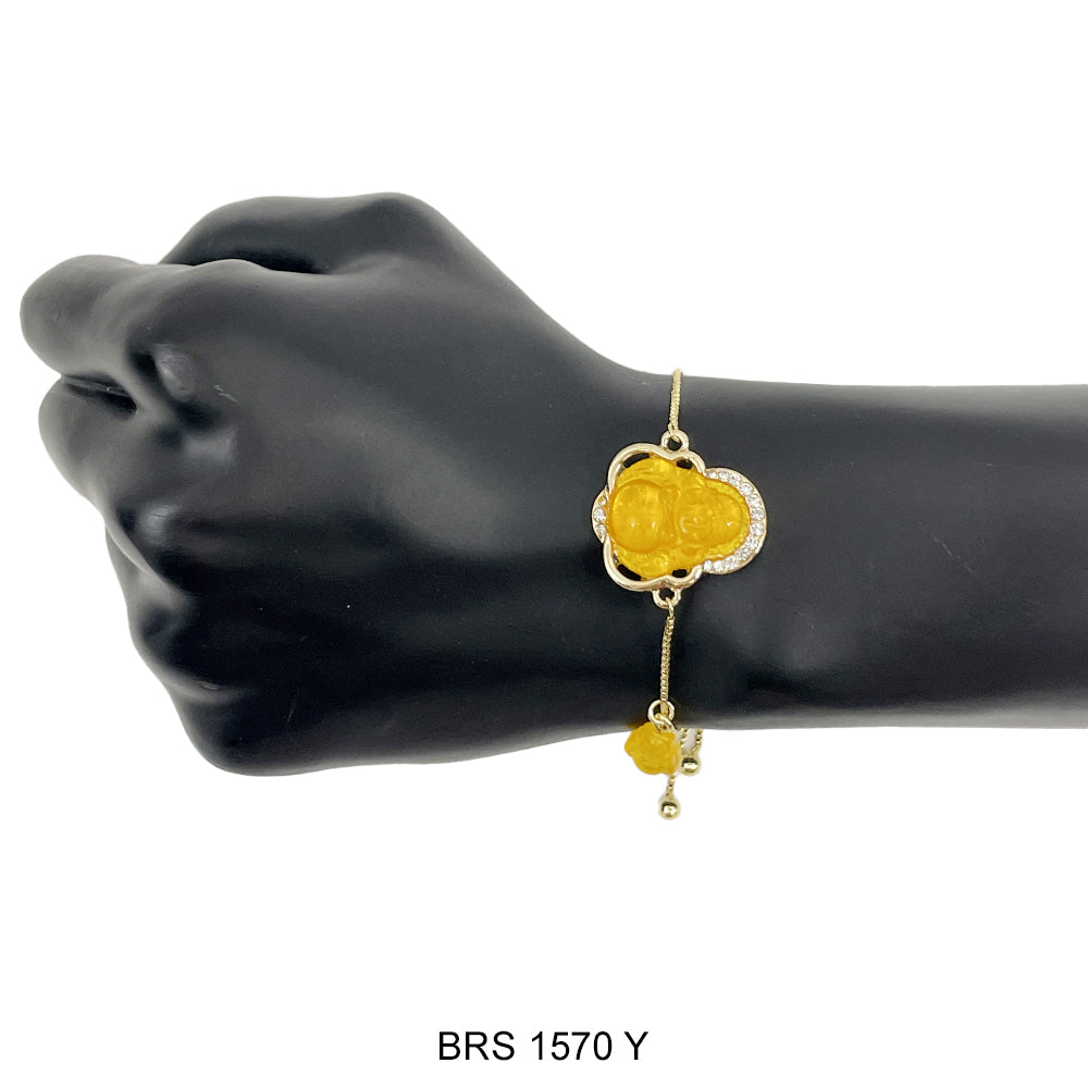 Pulsera Ajustable Buda Riendo BRS 1570 Y