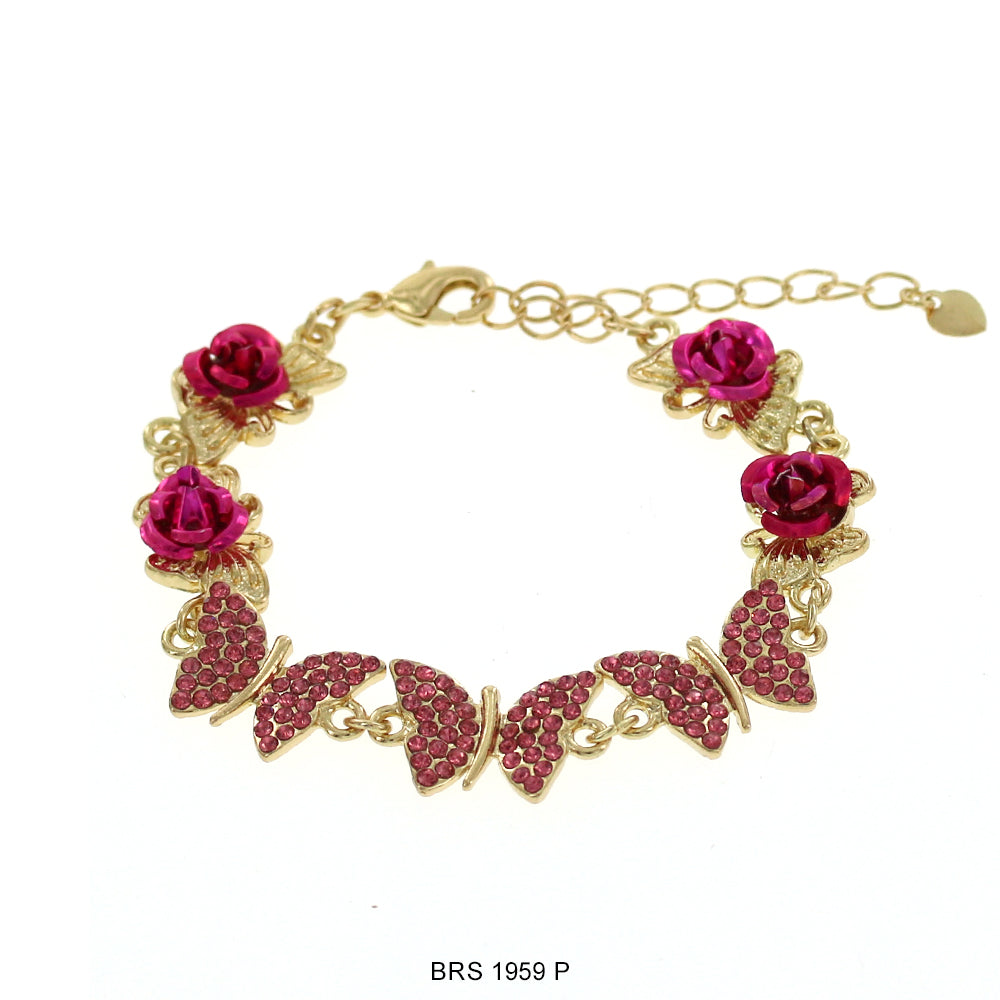 Pulsera Mariposa Con Rosas BRS 1959 P