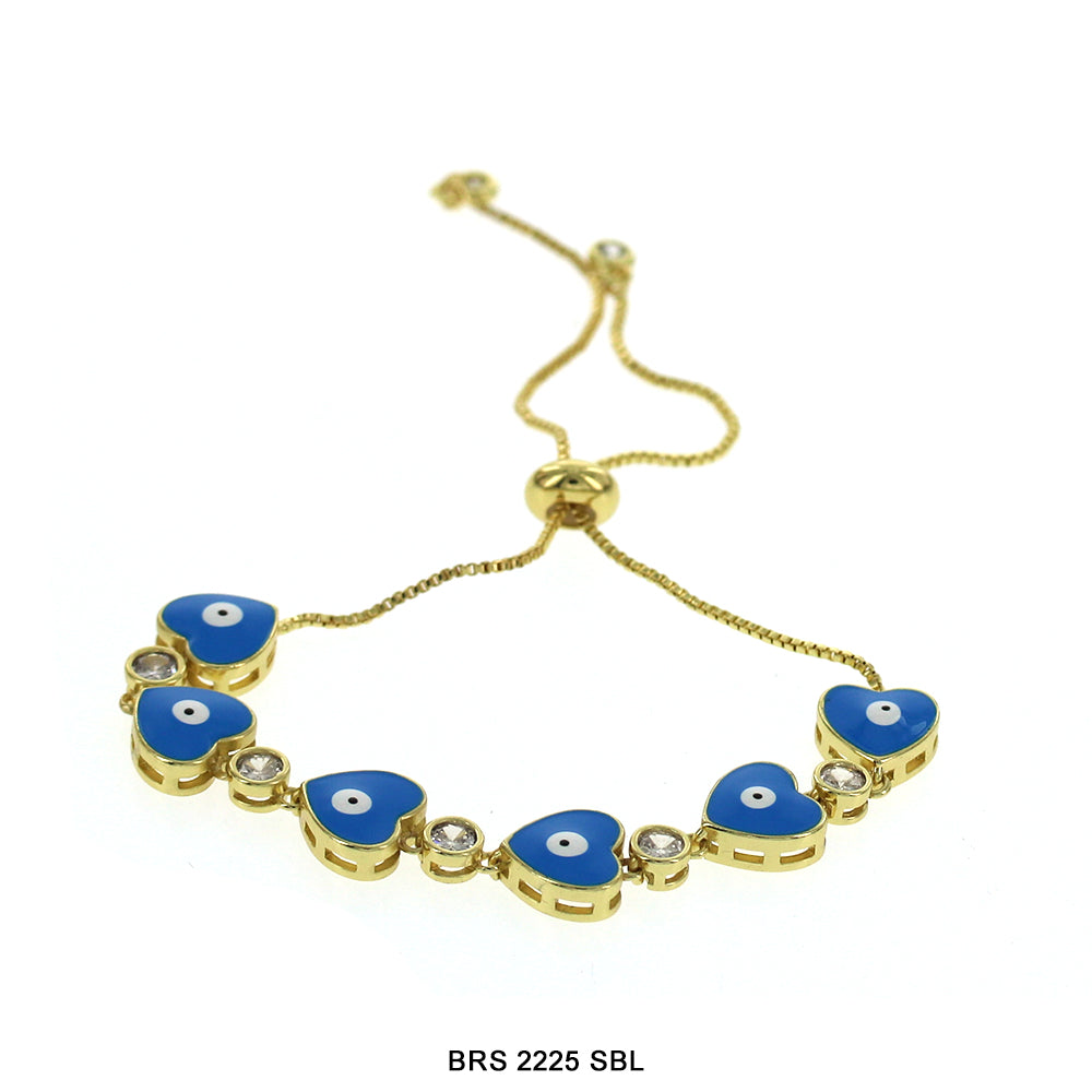 Evil Eye Adjustable Bracelet BRS 2225 SBL