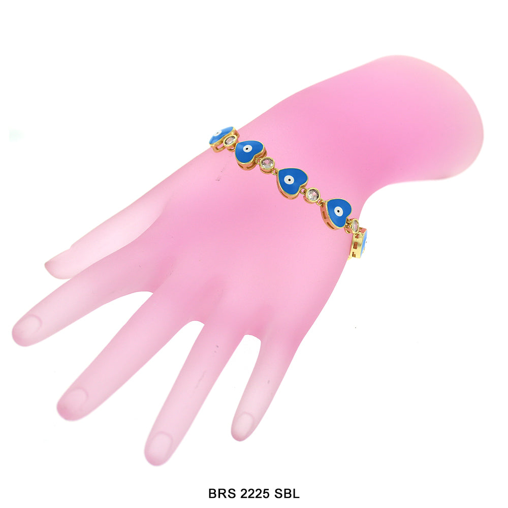 Evil Eye Adjustable Bracelet BRS 2225 SBL