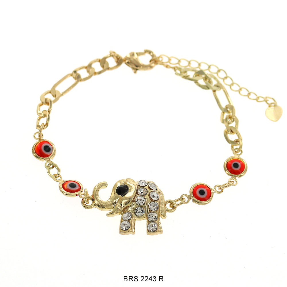 Pulsera Elefante Con Ojo Malvado Figaro BRS 2243 R