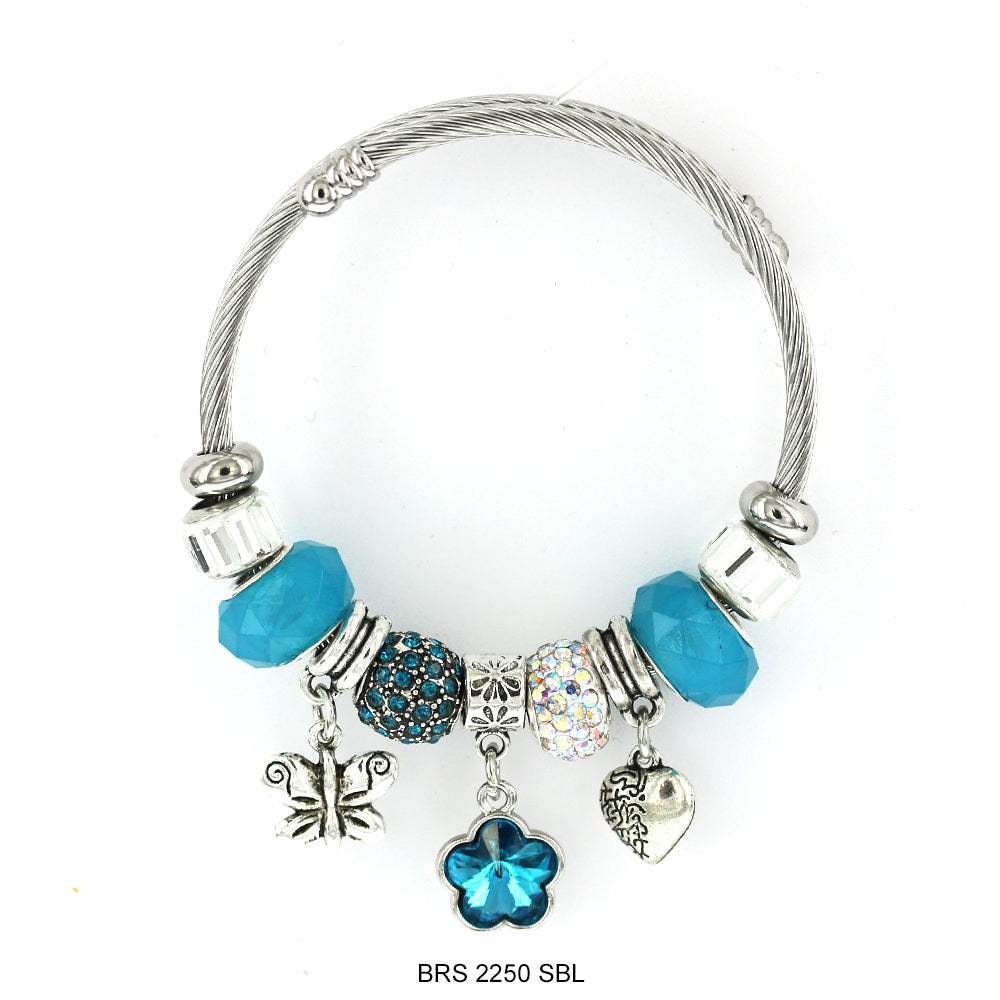 Dijes colgantes Pulsera que se puede abrir BRS 2250 SBL