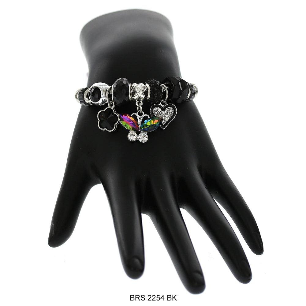 Dijes colgantes Pulsera que se puede abrir BRS 2254 BK