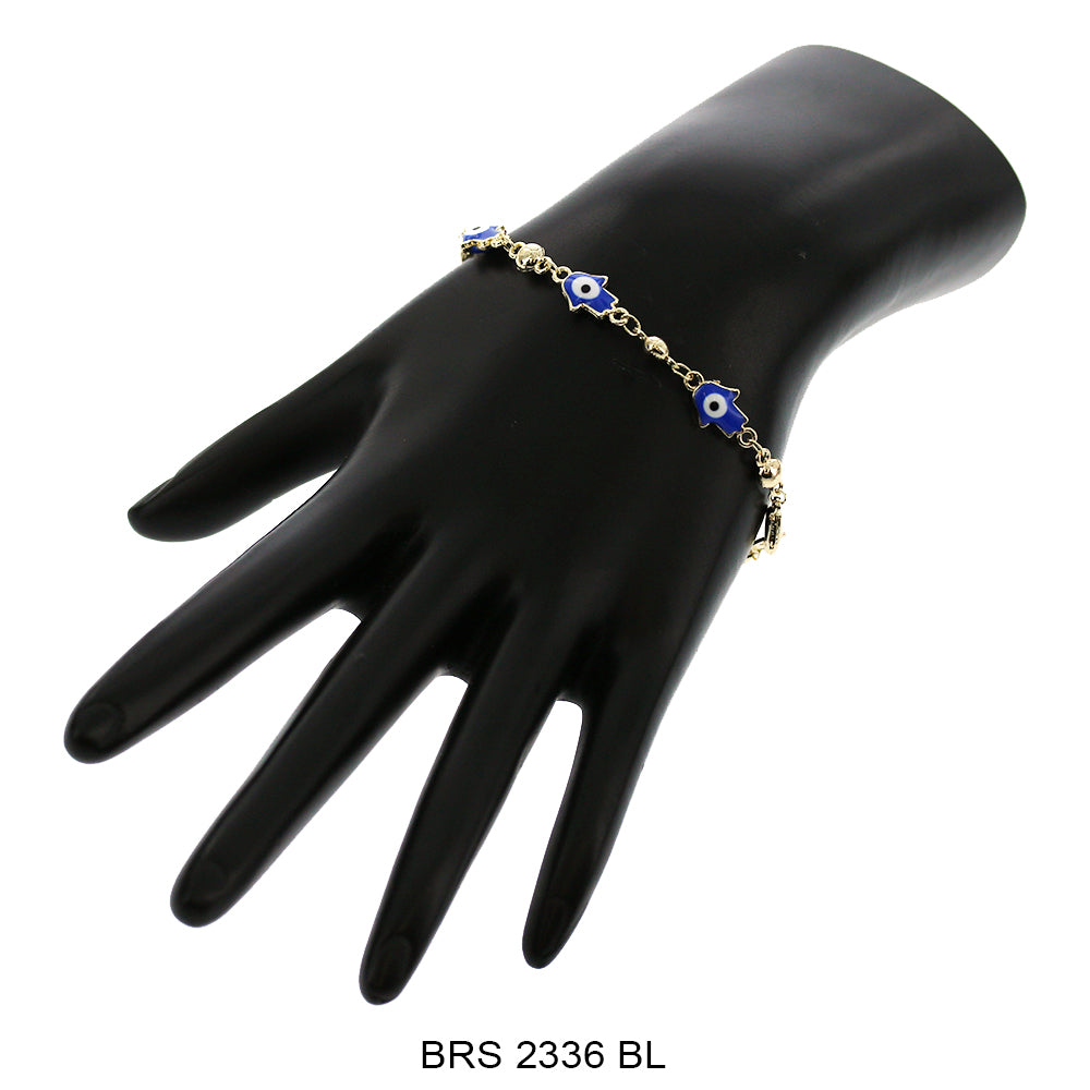 Pulsera Mano Hamsa Mal de Ojo BRS 2336 BL