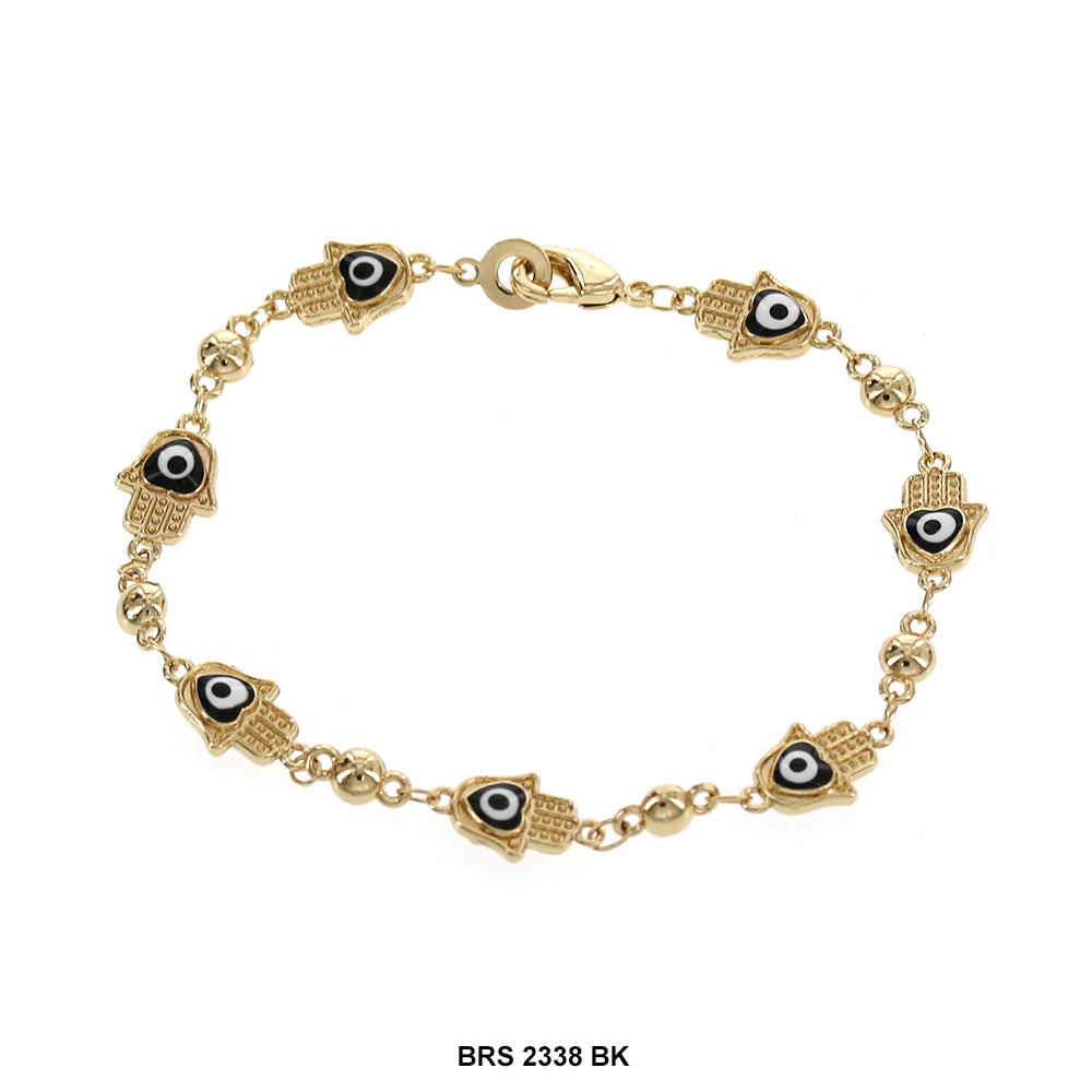 Pulsera Hamsa Hand Evil Eye BRS 2338 BK